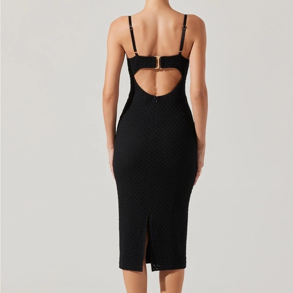 NWT ASTR The Label Jaida Bustier Bodycon Midi Dress - Picture 9 of 9